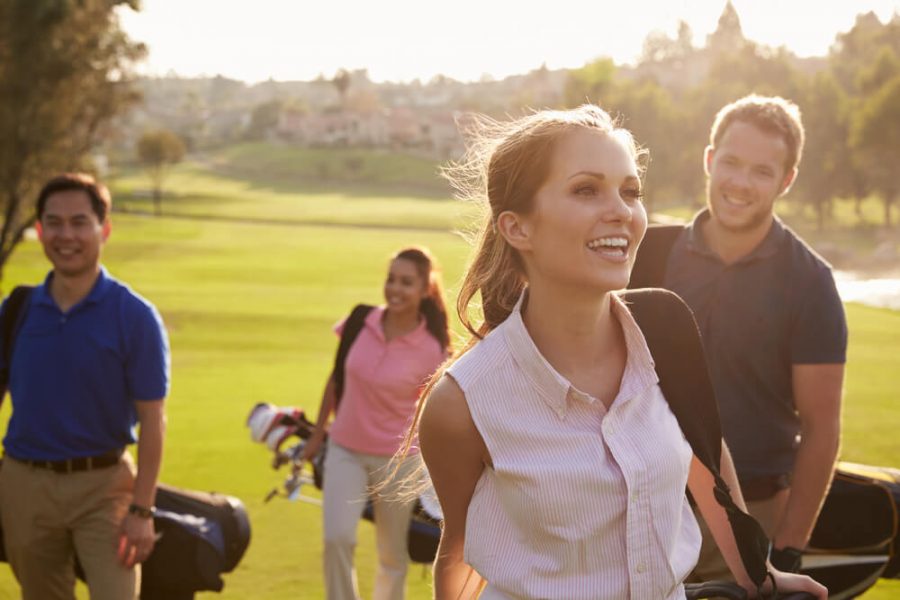 Group Of Golfers