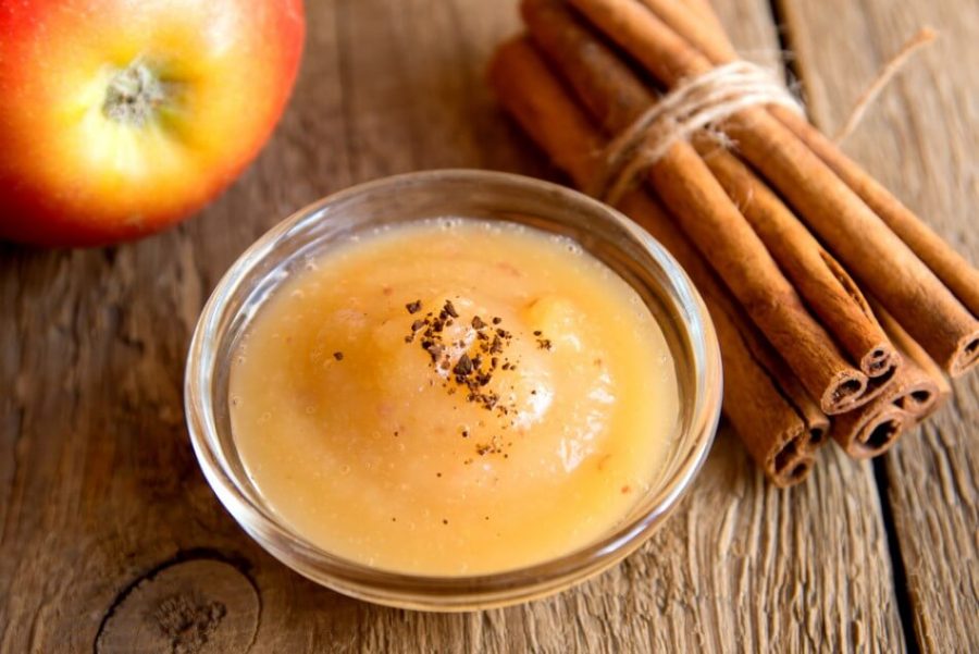 Fresh homemade applesauce