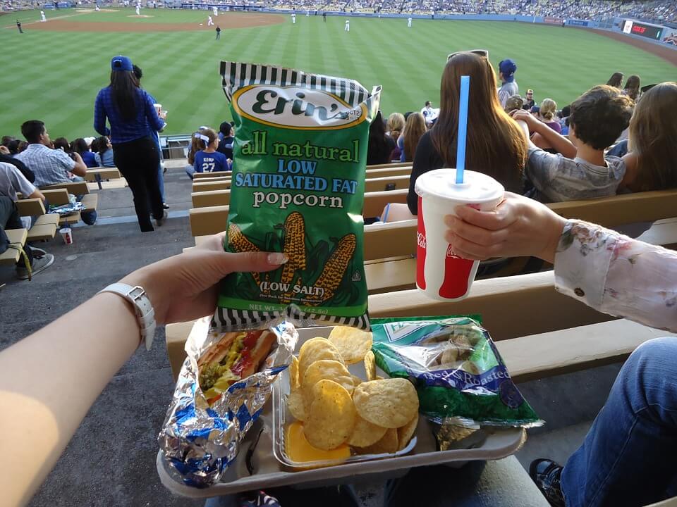 Food Soda Chips Drink Dodgers Dodgers Stadium