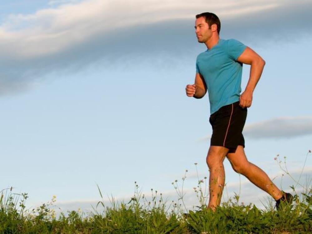 A man running