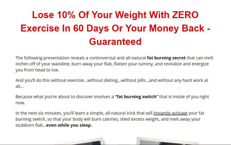 Money back guarantee of Fat Burning Switch